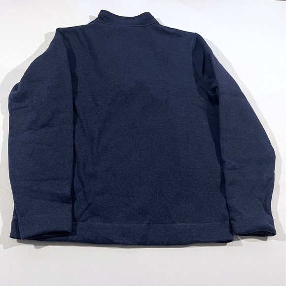 Peter Millar Mens Navy Crown Fleece 1/4 Zip Pullover Sweater MF23K60 Sz L NWT - Picture 6 of 8